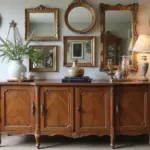30+ Buffet Table Mirror Decor Ideas That Enhance Dining Room Elegance