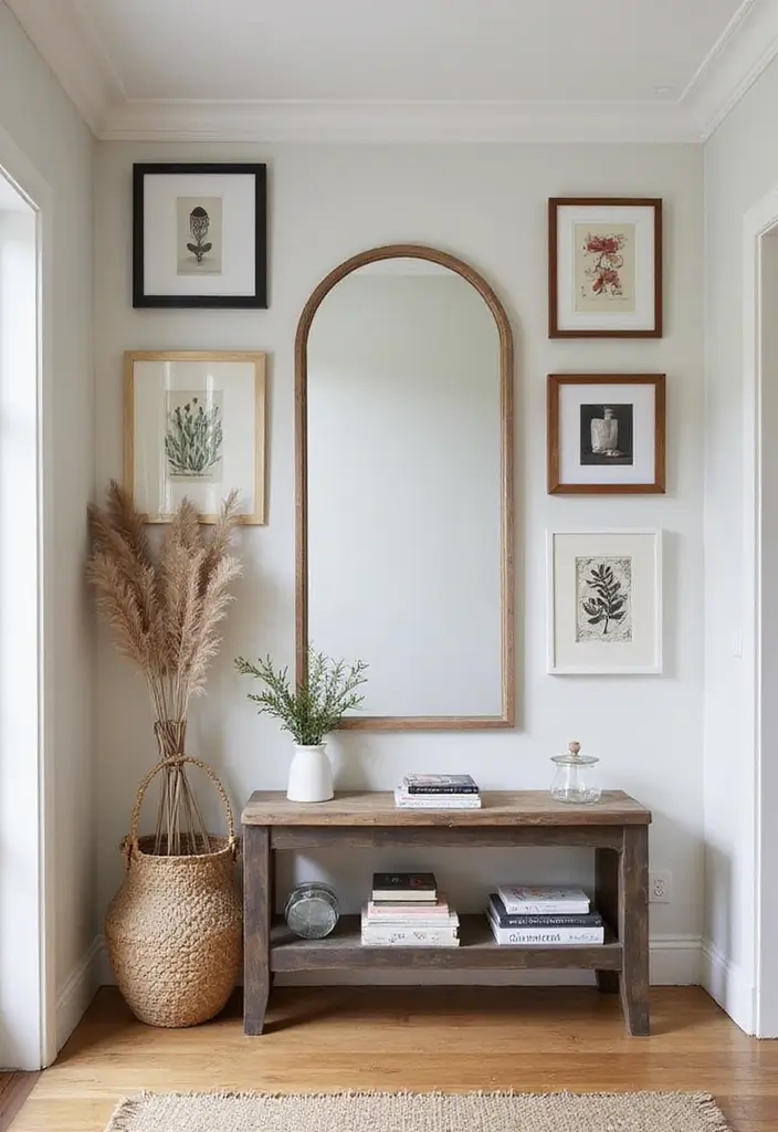 30+ Cathedral Mirror Wall Decor Ideas for Farmhouse or Rustic Homes - 13. Mirrors as Wall Art