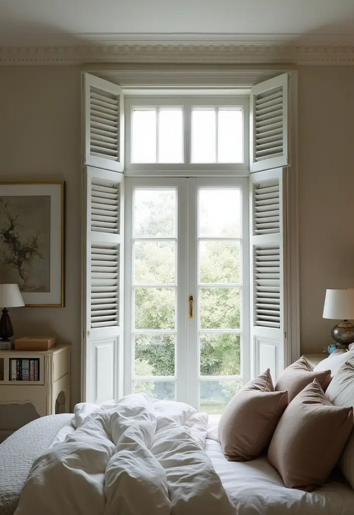 30+ Creative Window Mirror Decor Ideas That Double as Art 2 30+ Creative Window Mirror Decor Ideas That Double as Art - 2. Mirrored Window Shutters