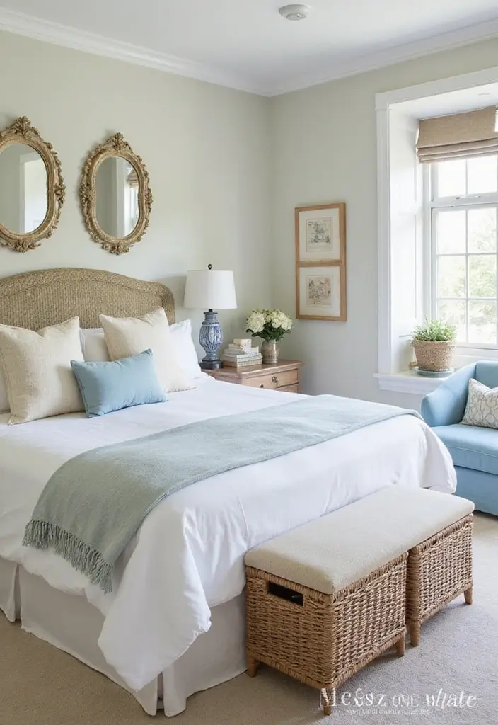30+ Creative Window Mirror Decor Ideas That Double as Art 30 30+ Creative Window Mirror Decor Ideas That Double as Art - 30. Coastal Themed Mirrors