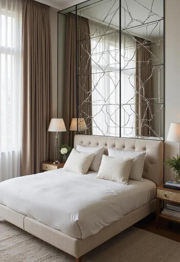 30+ Creative Window Mirror Decor Ideas That Double as Art 9 30+ Creative Window Mirror Decor Ideas That Double as Art - 9. Decorative Mirror Panels