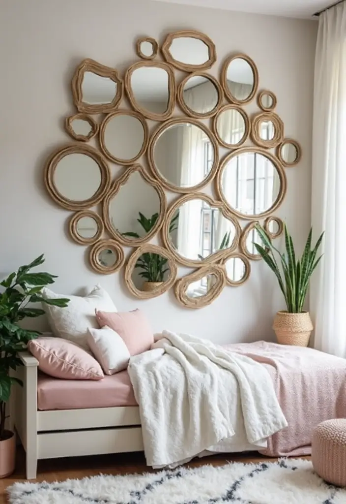 30+ DIY Wall Mirror Decor Ideas That Look Professionally Designed 13 30+ DIY Wall Mirror Decor Ideas That Look Professionally Designed - 13. Layered Mirrors