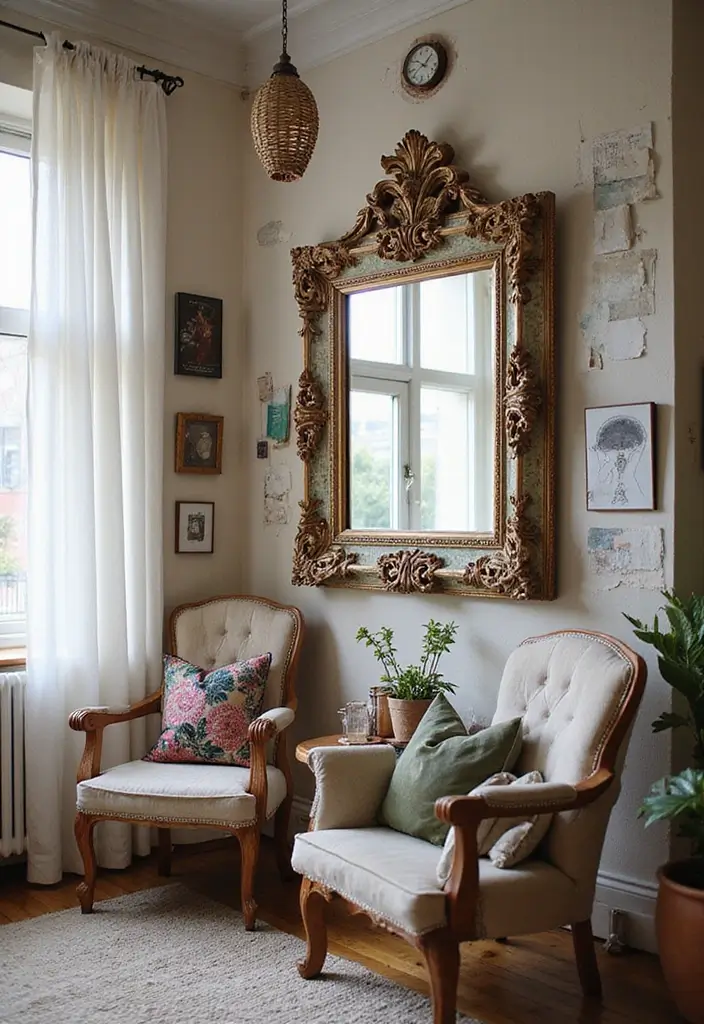 30+ DIY Wall Mirror Decor Ideas That Look Professionally Designed 20 30+ DIY Wall Mirror Decor Ideas That Look Professionally Designed - 20. Layered Frame Mirror