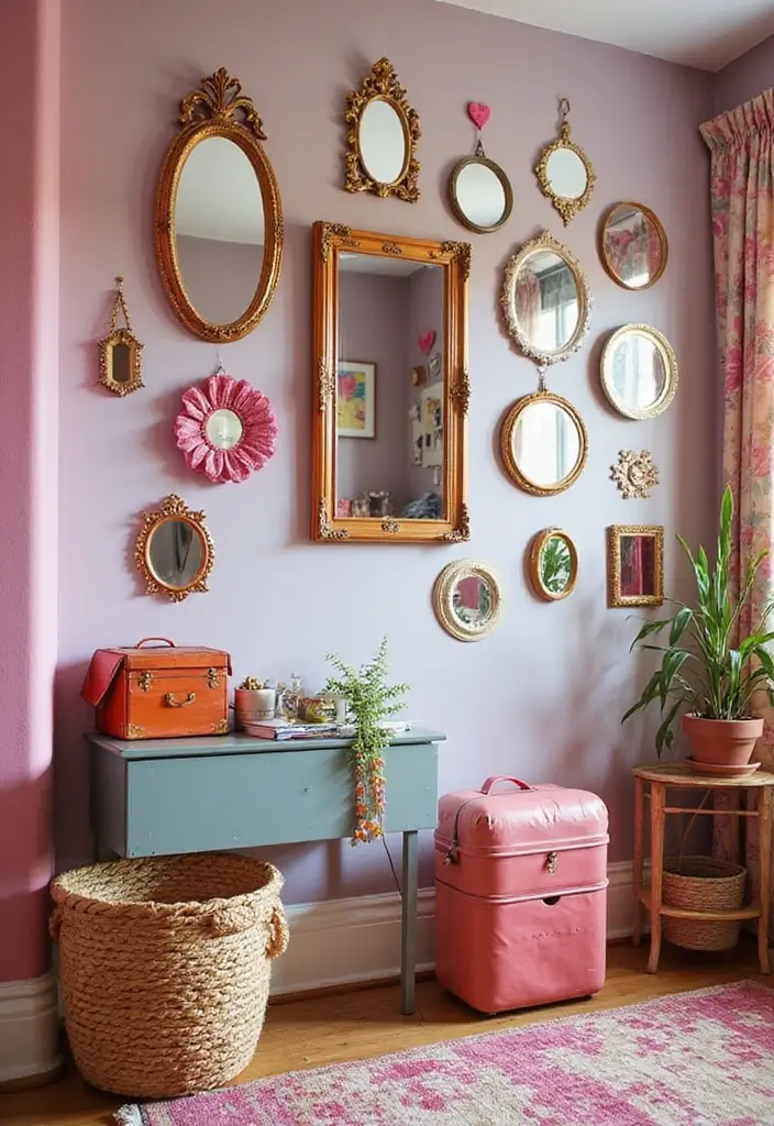 30+ DIY Wall Mirror Decor Ideas That Look Professionally Designed 28 30+ DIY Wall Mirror Decor Ideas That Look Professionally Designed - 28. DIY Mirror Collage