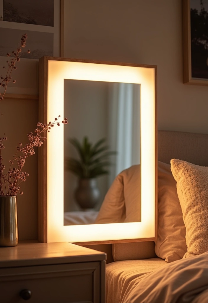 30+ DIY Wall Mirror Decor Ideas That Look Professionally Designed 29 30+ DIY Wall Mirror Decor Ideas That Look Professionally Designed - 29. DIY Light Box Mirror
