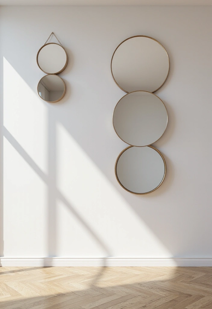 30+ Floor Mirror Decor Ideas That Add Drama and Functionality 21 30+ Floor Mirror Decor Ideas That Add Drama and Functionality - 21. Floating Mirrors
