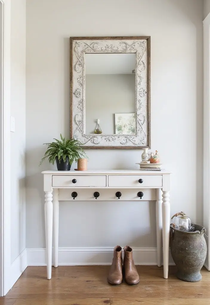 30+ Floor Mirror Decor Ideas That Add Drama and Functionality 5 30+ Floor Mirror Decor Ideas That Add Drama and Functionality - 5. Elegant Entryway