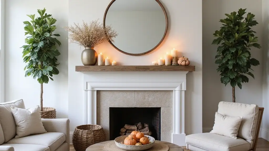 30+ Mantel Decor with Round Mirror Inspirations You’ll Absolutely Love