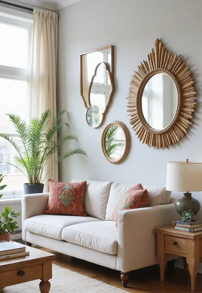 30+ Mirror Wall Decor DIY Ideas to Personalize Your Living Space 19 30+ Mirror Wall Decor DIY Ideas to Personalize Your Living Space - 19. Decorative Mirror Holders