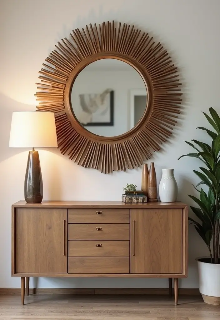 30+ Mirror Wall Decor DIY Ideas to Personalize Your Living Space 5 30+ Mirror Wall Decor DIY Ideas to Personalize Your Living Space - 5. Sunburst Mirrors