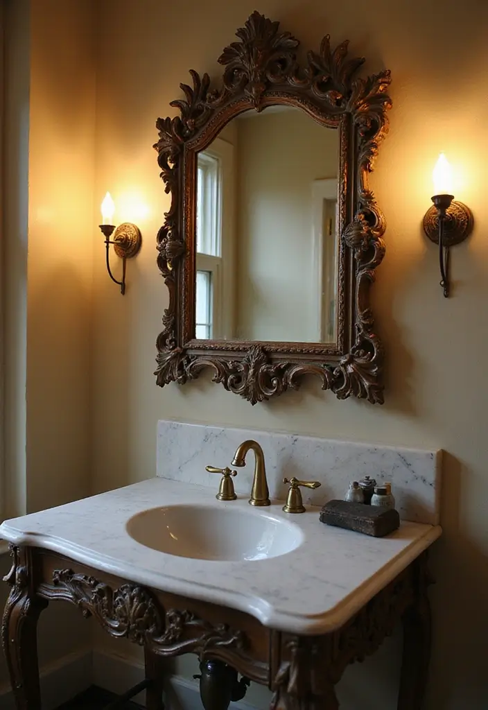 30+ Mirror Wall Decor Ideas That Instantly Transform Blank Walls 1 30+ Mirror Wall Decor Ideas That Instantly Transform Blank Walls - 1. Antique Framed Mirrors