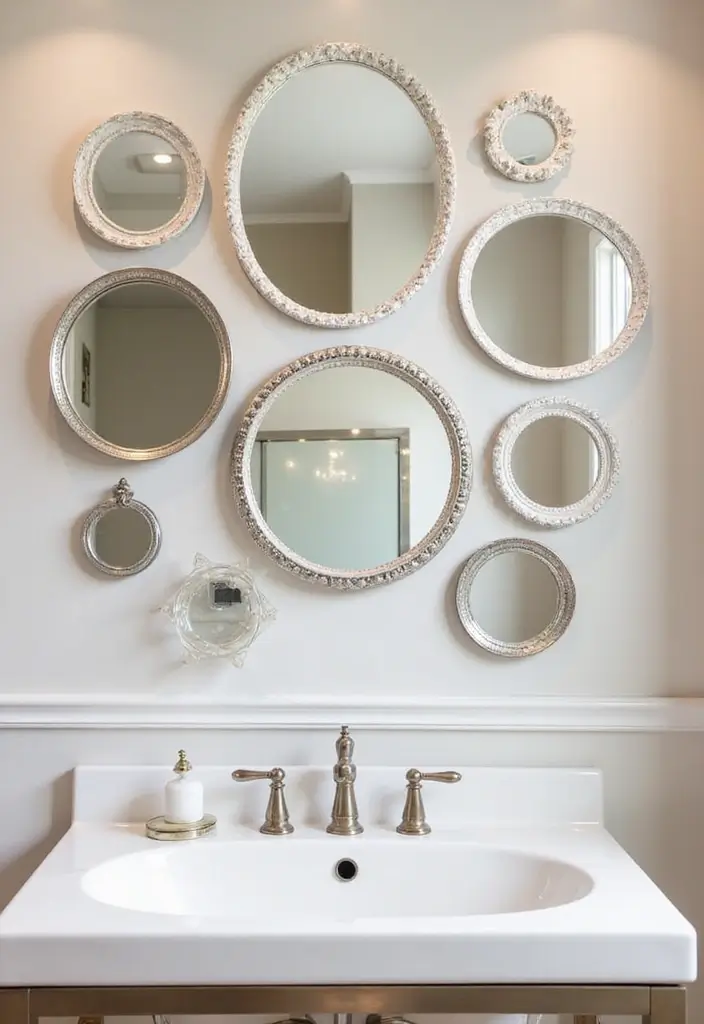 30+ Mirror Wall Decor Ideas That Instantly Transform Blank Walls 16 30+ Mirror Wall Decor Ideas That Instantly Transform Blank Walls - 16. Multiple Mirrors for Depth