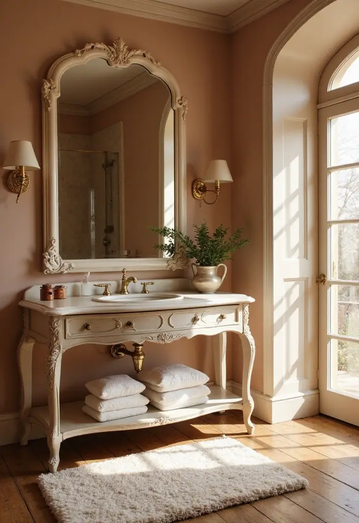 30+ Mirror Wall Decor Ideas That Instantly Transform Blank Walls 20 30+ Mirror Wall Decor Ideas That Instantly Transform Blank Walls - 20. Vintage Dressing Mirrors
