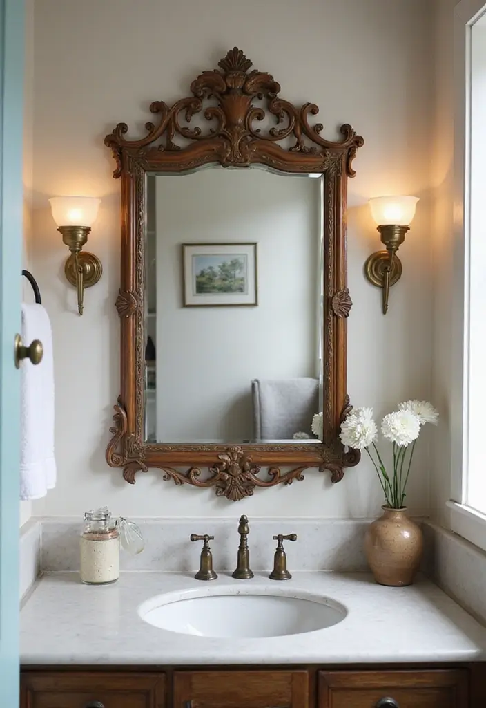 30+ Mirror Wall Decor Ideas That Instantly Transform Blank Walls 26 30+ Mirror Wall Decor Ideas That Instantly Transform Blank Walls - 26. Vintage Apothecary Mirrors