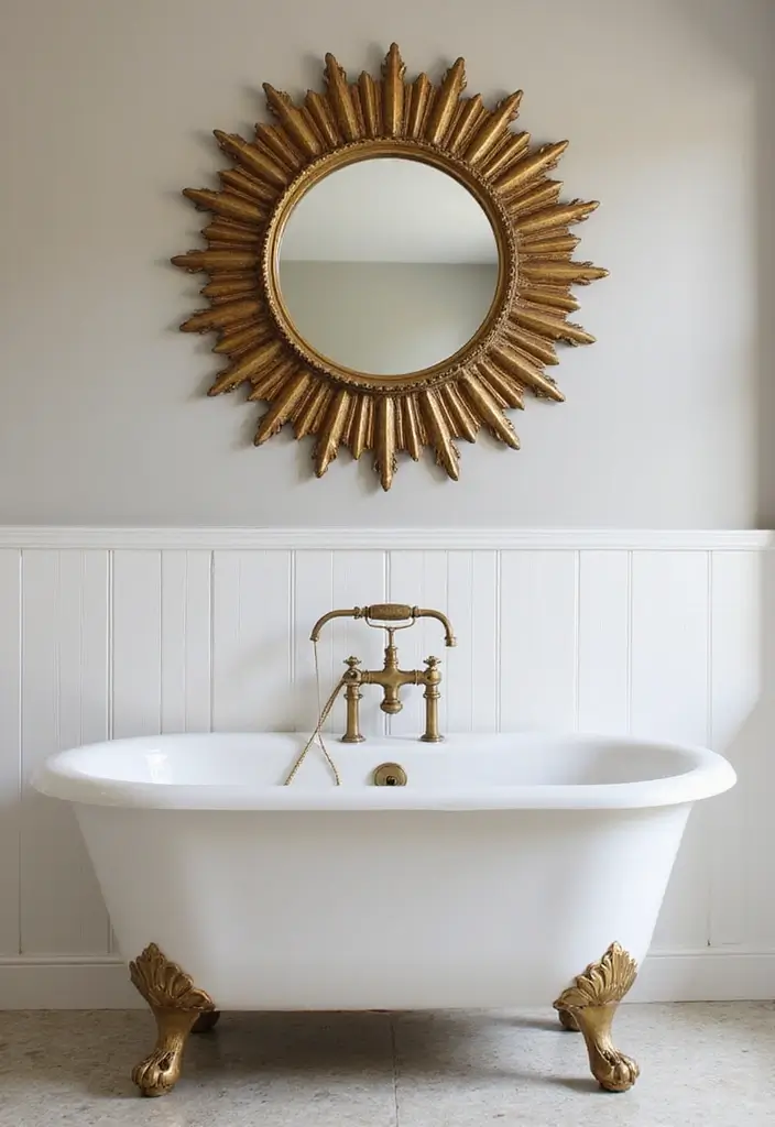 30+ Mirror Wall Decor Ideas That Instantly Transform Blank Walls 3 30+ Mirror Wall Decor Ideas That Instantly Transform Blank Walls - 3. Vintage Sunburst Mirrors