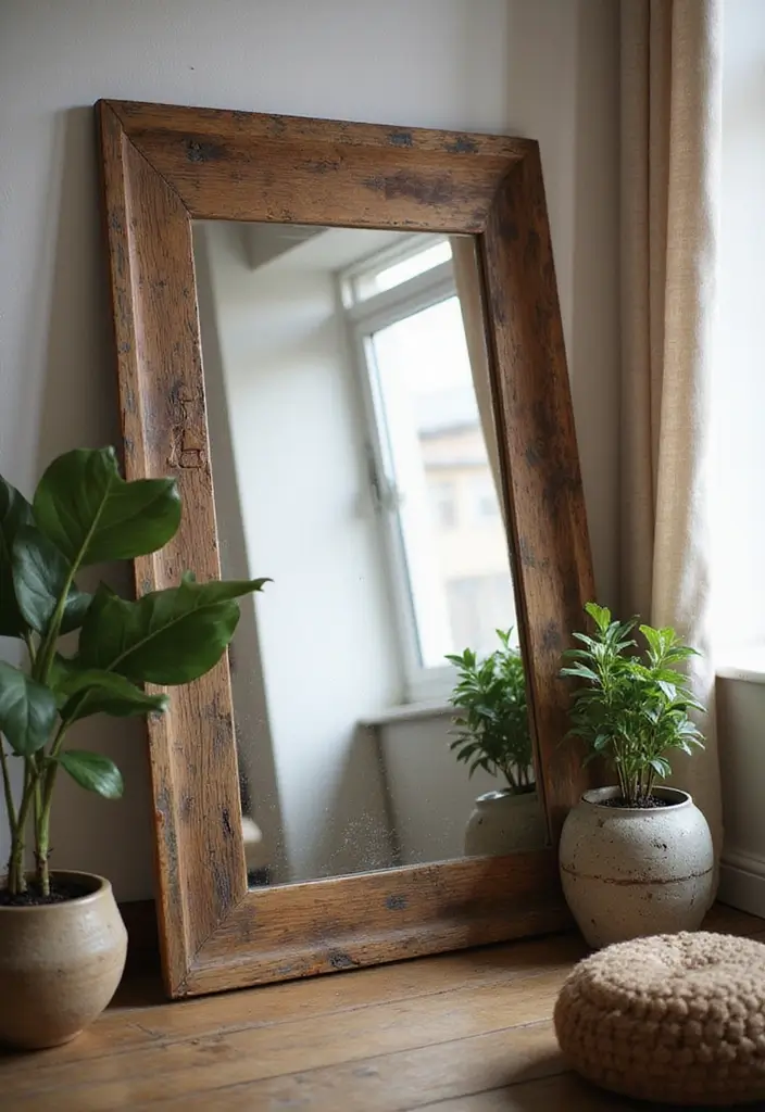 30+ Mirror Wall Decor Ideas You’ll Want to Try in 2025 15 30+ Mirror Wall Decor Ideas You’ll Want to Try in 2025 - 15. Eco-Friendly Mirror Decor