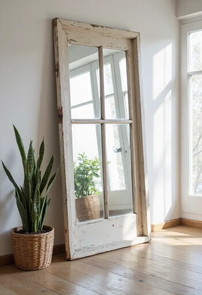 30+ Mirror Wall Decor Ideas You’ll Want to Try in 2025 26 30+ Mirror Wall Decor Ideas You’ll Want to Try in 2025 - 26. Vintage Mirrors as Room Dividers