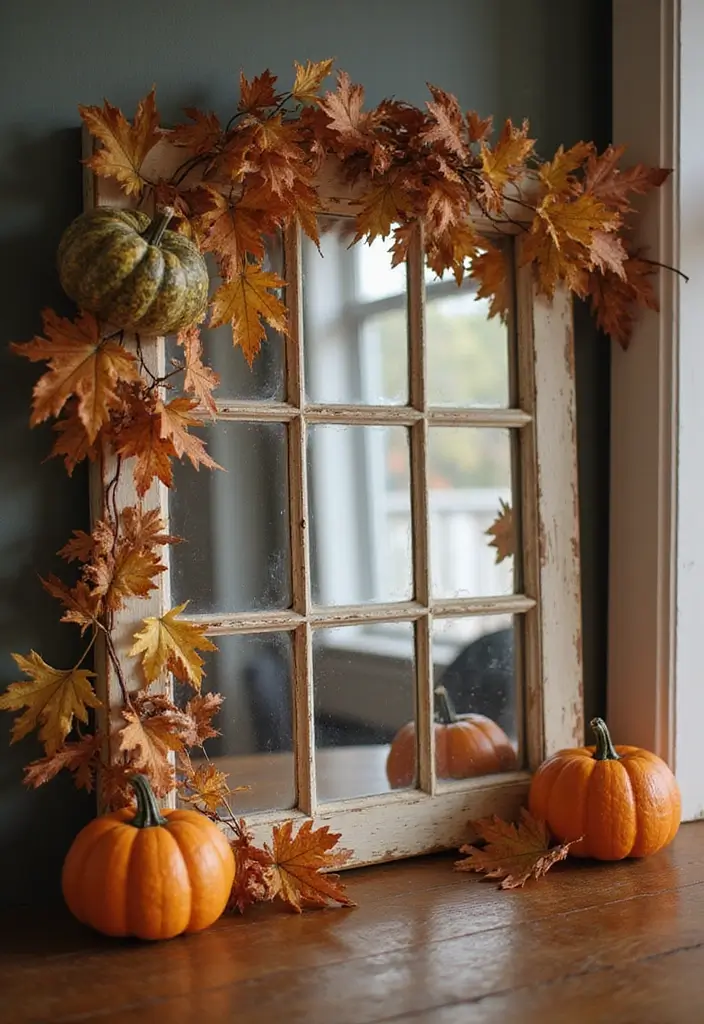 30+ Mirror Wall Decor Ideas You’ll Want to Try in 2025 28 30+ Mirror Wall Decor Ideas You’ll Want to Try in 2025 - 28. Vintage Mirror Fall Decor
