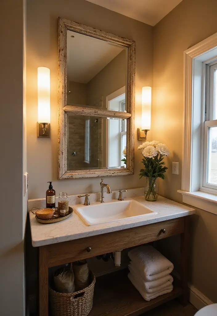 30+ Mirror Wall Decor Ideas You’ll Want to Try in 2025 9 30+ Mirror Wall Decor Ideas You’ll Want to Try in 2025 - 9. Mirrored Bathroom Decor