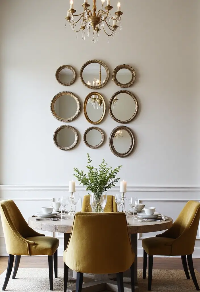 30+ Mirror Wall Decor Ideas for Dining Rooms You’ll Want to Copy - 11. Overhead Mirror Installations