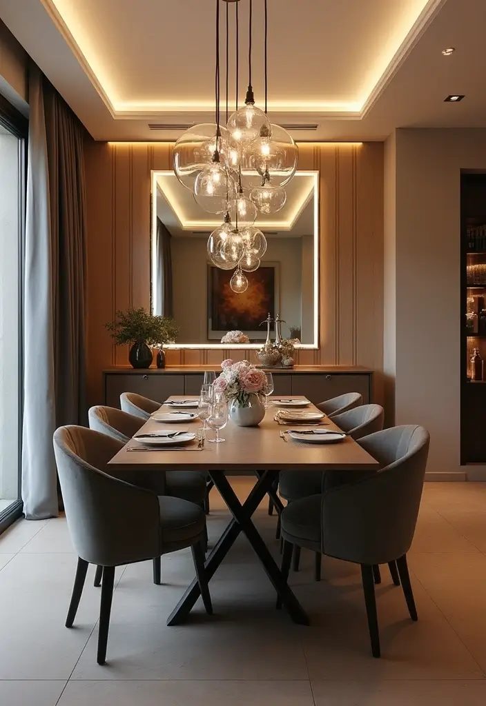 30+ Mirror Wall Decor Ideas for Dining Rooms You’ll Want to Copy - 20. Mirrors with LED Backlighting