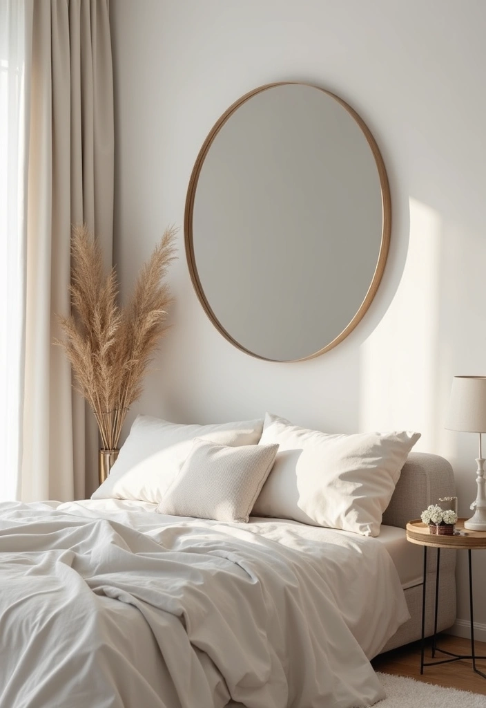 30+ Mirror Wall Decor Ideas for Modern and Minimalist Homes 24 30+ Mirror Wall Decor Ideas for Modern and Minimalist Homes - 24. Round Mirrors with Monochromatic Themes