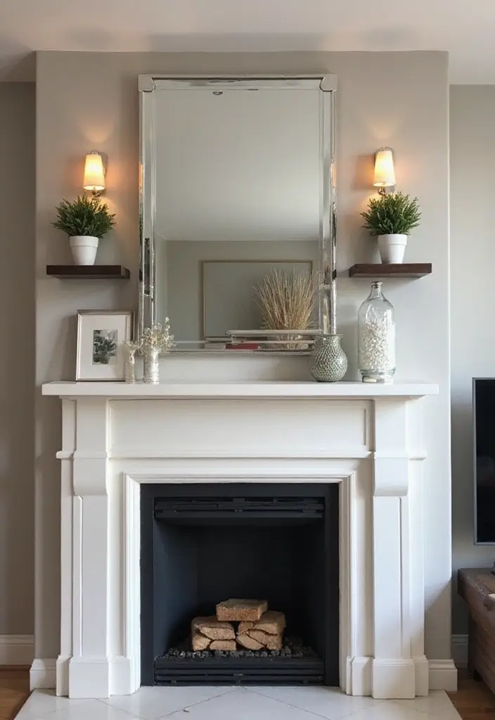 30+ Mirror Wall Decor Ideas to Brighten and Enlarge Your Living Room Instantly - 21. Multi-Functional Mirrors for Space Optimization