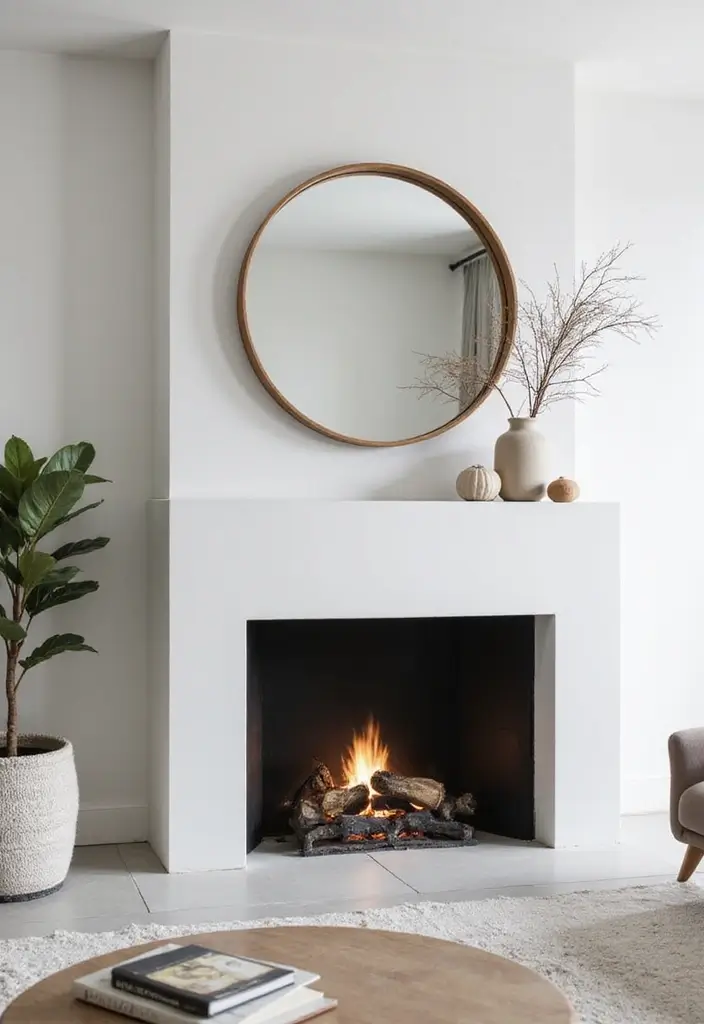 30+ Mirror Wall Decor Ideas to Brighten and Enlarge Your Living Room Instantly - 22. Floating Mirrors for a Minimalist Touch