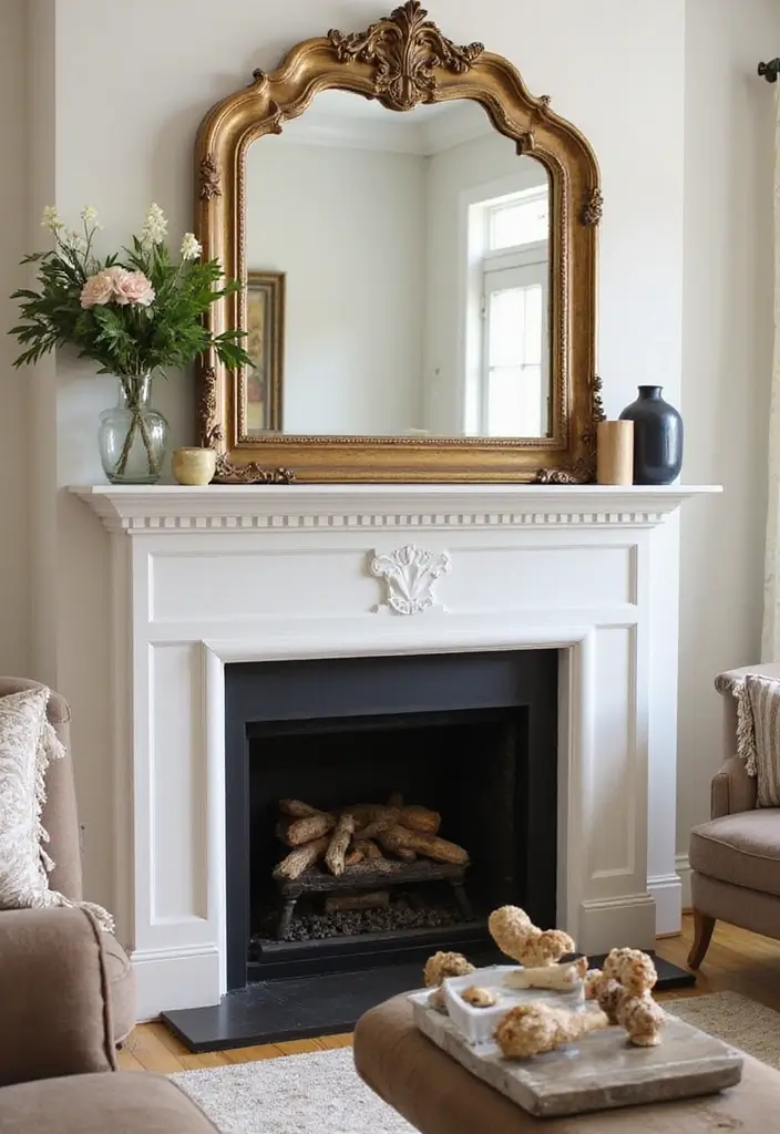 30+ Mirror Wall Decor Ideas to Brighten and Enlarge Your Living Room Instantly - 28. Custom Framed Mirrors for Personal Touch