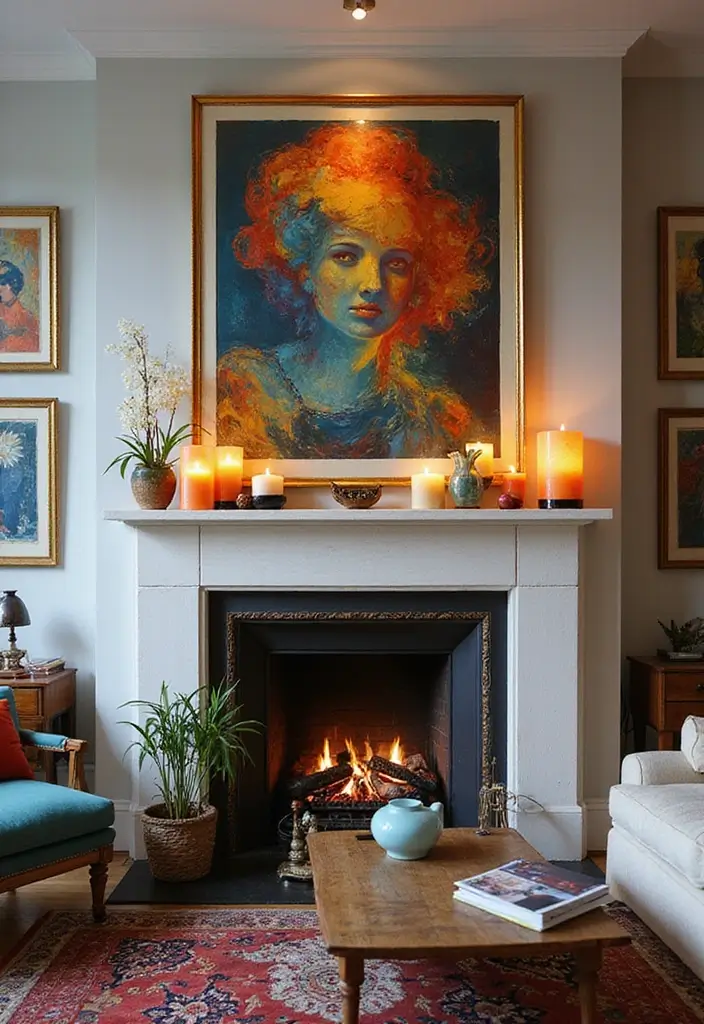 30+ Mirror Wall Decor Ideas to Brighten and Enlarge Your Living Room Instantly - 5. Mirrored Frames to Enhance Artwork