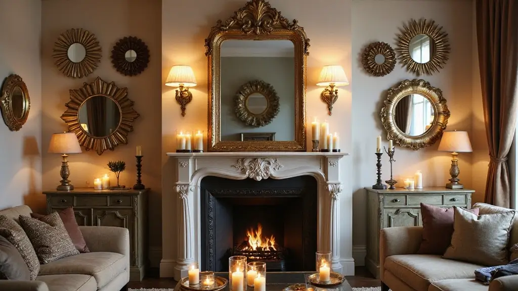 30+ Mirror Wall Decor Ideas to Brighten and Enlarge Your Living Room Instantly