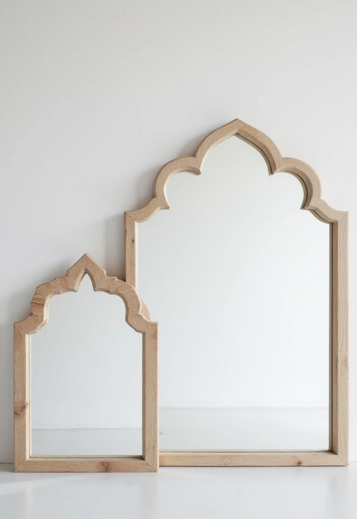 30+ Mirror Wall Decor with Pictures for a Personalized Gallery Feel 20 30+ Mirror Wall Decor with Pictures for a Personalized Gallery Feel - 20. Minimalist Approach with Simple Frames