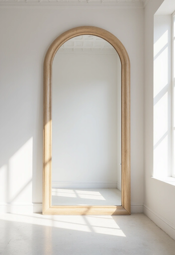 30+ Mirror Wall Decor with Pictures for a Personalized Gallery Feel 26 30+ Mirror Wall Decor with Pictures for a Personalized Gallery Feel - 26. Bright and Airy Spaces with Light Colors