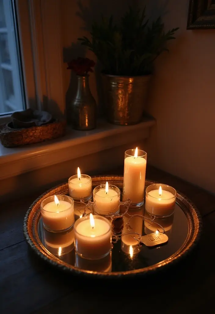 30+ Round Mirror Tray Decor Ideas That Instantly Elevate Your Style 13 30+ Round Mirror Tray Decor Ideas That Instantly Elevate Your Style - 13. Brighten Up Your Corners