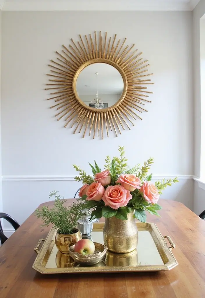 30+ Sunburst Mirror Wall Decor Ideas That Bring Mid-Century Charm 7 30+ Sunburst Mirror Wall Decor Ideas That Bring Mid-Century Charm - 7. Sunburst Mirrors in Unexpected Places