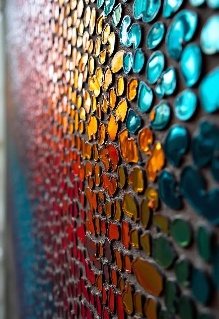 30+ Wall Decor Ideas with Mirror for Chic and Bright Interiors 5 30+ Wall Decor Ideas with Mirror for Chic and Bright Interiors - 5. Mirror Mosaic Art