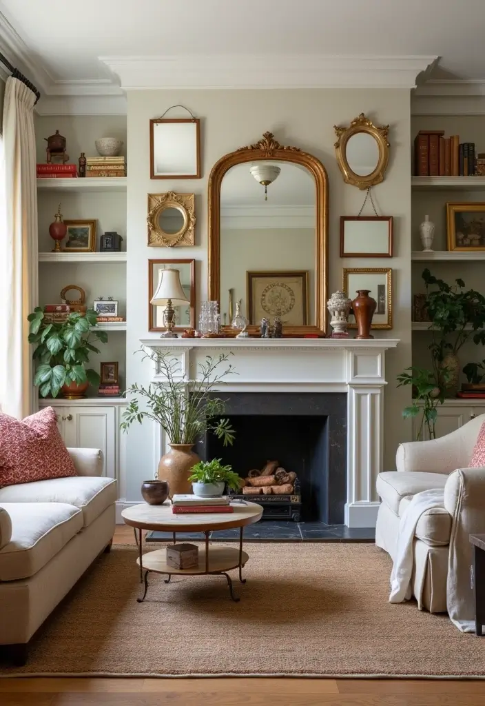 30+ Wall Mirror Decor Ideas to Reflect More Light and Style in Your Home 20 30+ Wall Mirror Decor Ideas to Reflect More Light and Style in Your Home - 20. Showcase Your Personality