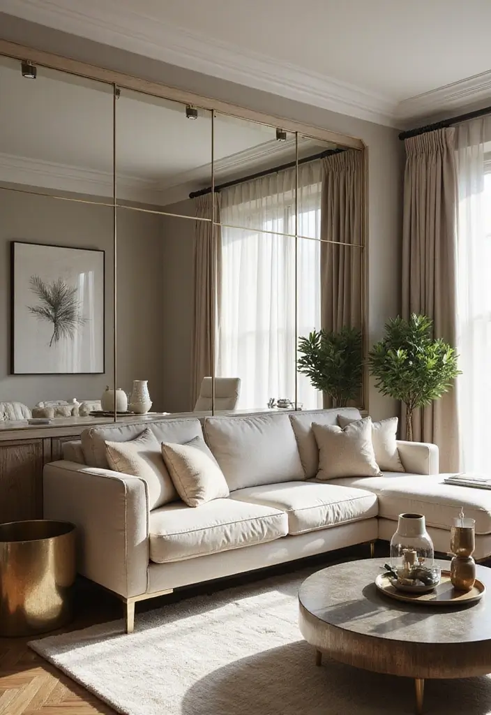30+ Wall Mirror Decor Ideas to Reflect More Light and Style in Your Home 7 30+ Wall Mirror Decor Ideas to Reflect More Light and Style in Your Home - 7. Mirrored Wall Panels