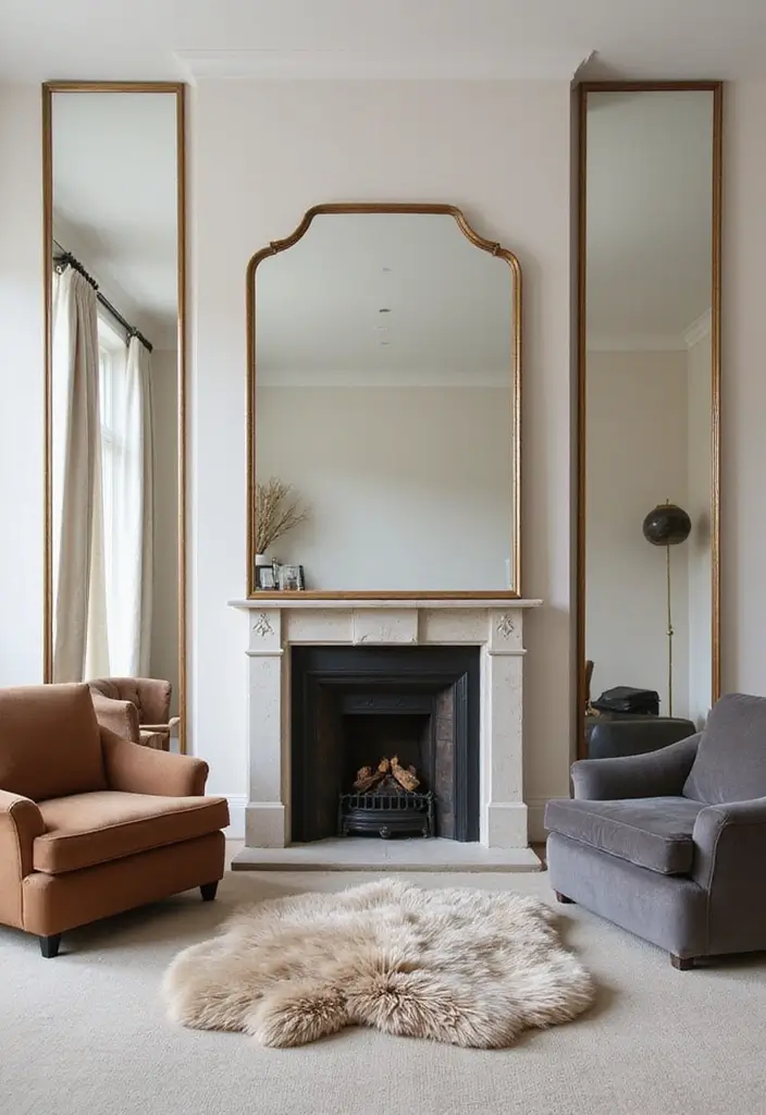 30+ Wall Mirror Decor Ideas to Reflect More Light and Style in Your Home 9 30+ Wall Mirror Decor Ideas to Reflect More Light and Style in Your Home - 9. Symmetrical Arrangements